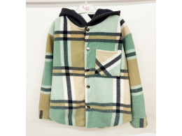 Рубашка дитяча для дівчинки і хлопчика (РБ-09 фліс полар клітинка.)