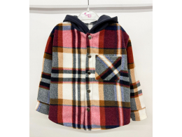 Рубашка дитяча для дівчинки і хлопчика (РБ-09 фліс полар клітинка.)