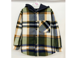 Рубашка дитяча для дівчинки і хлопчика (РБ-09 фліс полар клітинка.)