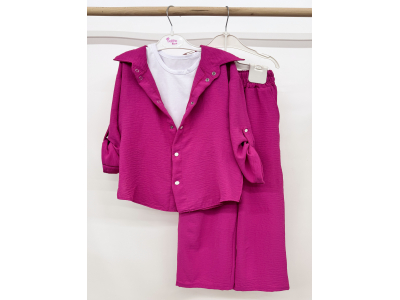 Комплект для дівчинки  підлітковий  (КД-22 американський креп + стрейч кулір.)