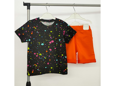 Комплект мальчиковый футболка и шорты (КМ-02 стрейч кулир + 2-х нитка )