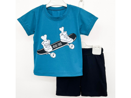 Комплект хлопчачий футболка та шорти (КМ-18 стрейч кулір)