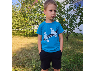 Комплект мальчиковый футболка и шорты (КМ-18 стрейч кулир)