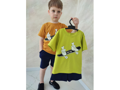 Комплект мальчиковый футболка и шорты (КМ-18 стрейч кулир)