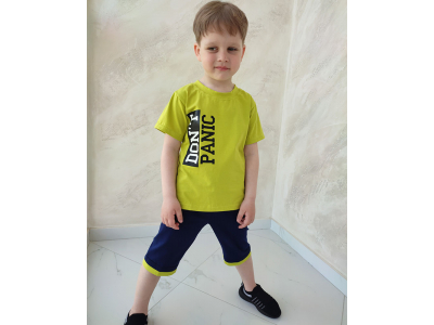 Комплект мальчиковый футболка и шорты (КМ-19 стрейч кулир)