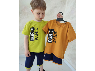 Комплект хлопчачий футболка та шорти (КМ-19 стрейч кулір)