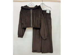 Костюм підлітковий для дівчинки (КС-30-26 велюр одн без утеплення нов.)