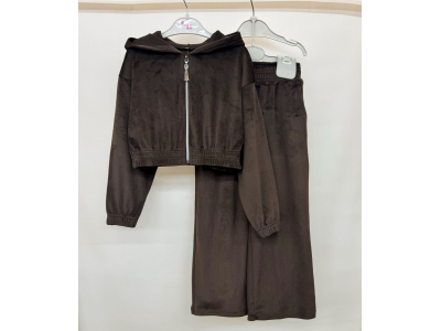 Костюм підлітковий для дівчинки (КС-30-26 велюр одн без утеплення нов.)