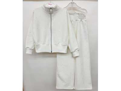 Костюм підлітковий для дівчинки (КС-53 2-х нитка піньє одн зі стразами.)