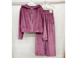 Костюм  для дівчинки (КС- 08 велюр одн. з легким утпеленням.)