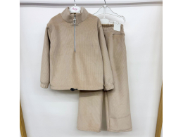 Костюм дитячий для дівчинки  (КС-73 рубчик велюр утеплений .)