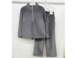 Костюм дитячий для дівчинки  (КС-73 рубчик велюр утеплений .)