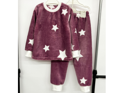 Пижама детская для мальчика и девочки  ( ПЖ-16  вельсофт набивной)