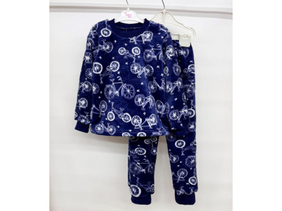 Піжама дитяча для хлопчика та дівчинки (ПЖ-16 вельсофт набивний нов.)