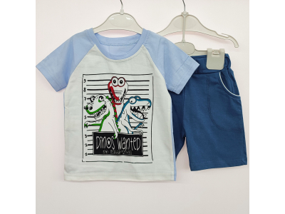 Комплект мальчиковый футболка и шорты (КМ-2201009  кулир одн.)